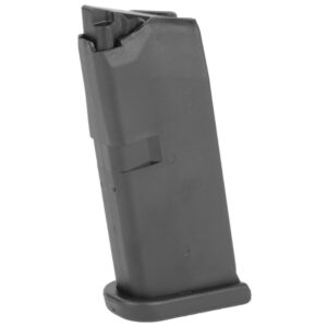 Glock 43 Magazine – 9mm 6-round Mag, Black Slim, secure, and built for concealment — the glock 43 9mm magazine holds 6 rounds with factory-tuned reliability. Perfect for deep carry and backup use, with durable polymer construction.