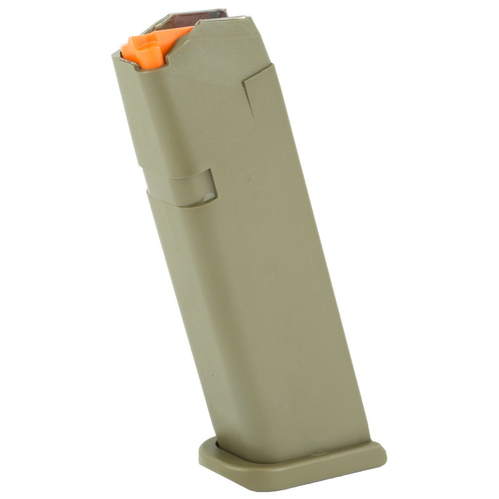 Glock 17/34 Magazine – 9mm 17-round Mag, Od Green Glock 17/34 magazine: 9mm, 17-round capacity, olive drab finish