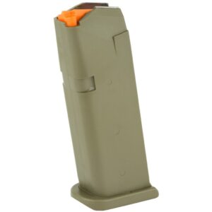 Glock 19 Magazine – 9mm, 15-round, Od Green Glock 19 magazine, 9mm luger, 15-round capacity, olive drab finish