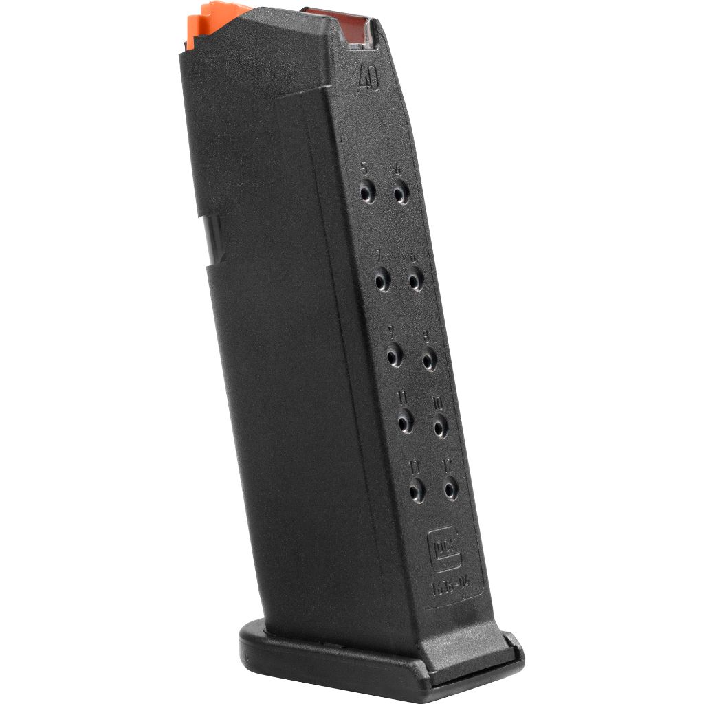 Glock G23 Gen5 Magazine .40 S&w 13-round Factory glock g23 gen5 replacement magazine for. 40 s&w. 13-round capacity, black polymer body with orange follower and hardened steel insert; packaged individually.