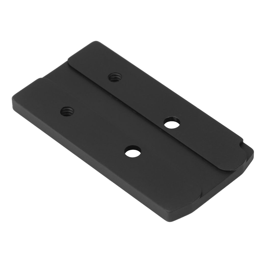 Holosun 407/507k Adapter for Glock Mos Adapter plate that allows holosun 407k or 507k micro red dot optics to mount to glock mos slide patterns. One-piece black plate with included installation hardware.