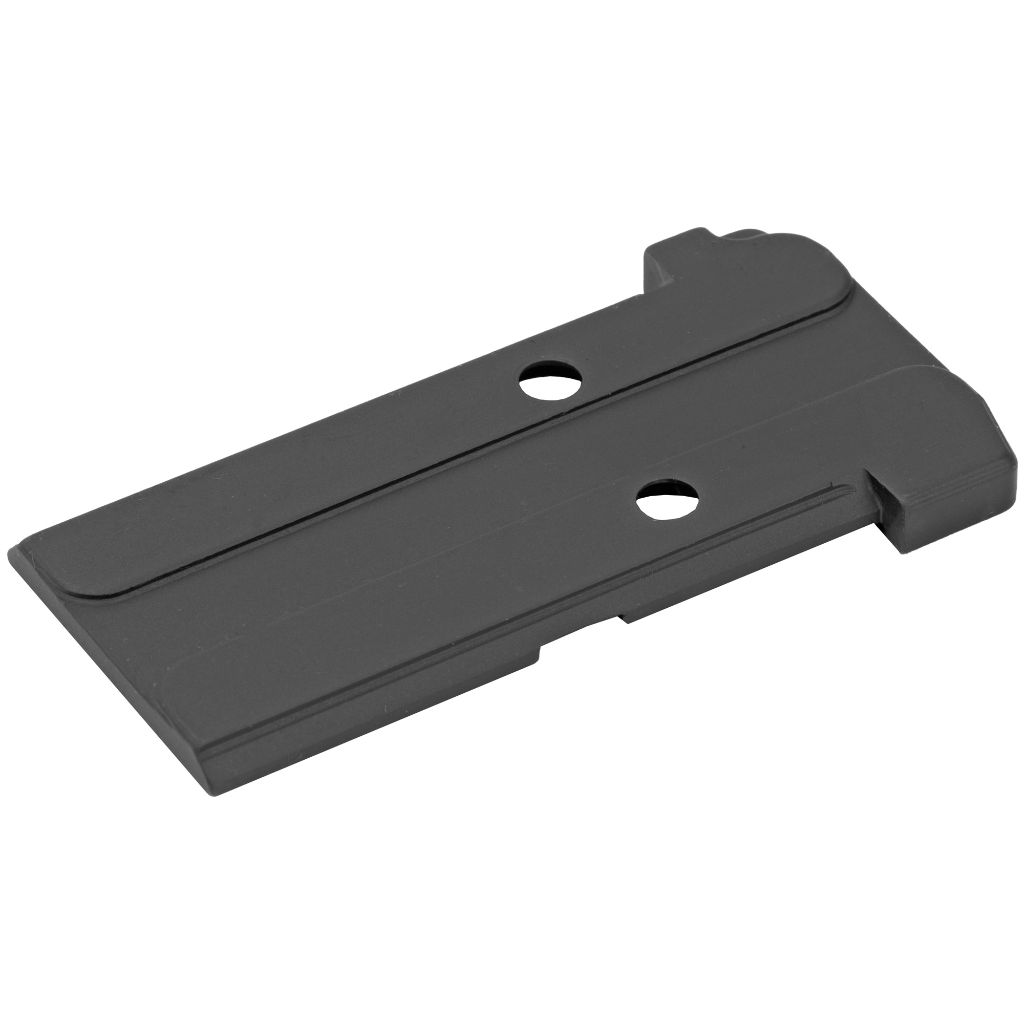 Holosun 509 Adapter for Glock Mos, Black Holosun 509 adapter plate for glock mos pistols. Precision-machined, black adapter designed to mount holosun he509 t series optics. Includes installation hardware and a low-profile design compatible with optics-ready holsters.