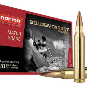 Norma Golden Target 223 Rem Ammo – 69gr Bthp Match Grade, 20‑round Box Norma ammunition 10157692 dedicated precision golden target match 223rem 69gr boat tail hollow point 20 per box/10 case