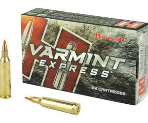 Hornady Varmint Express 22-250 Ammo โ 50gr V-max, 20-round Box Hornady varmint express. 22-250 50gr v-max ammunition (20 rounds) is designed for varmint hunters, offering exceptional accuracy, rapid fragmentation, and reliable performance. Loaded with premium brass and propellant, it delivers high velocity and energy for long-range precision shots.