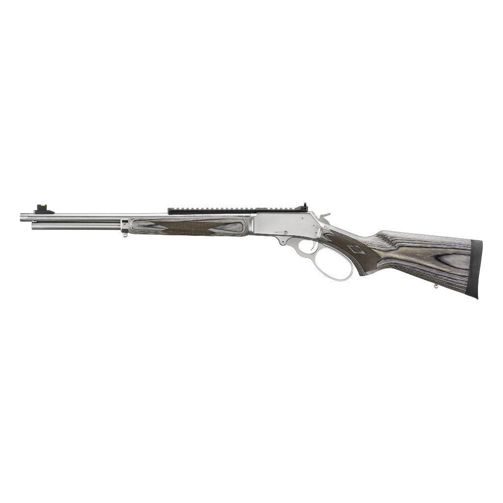 Marlin 336 Sbl Lever-action Rifle – .30-30 Win, 19.1″ Barrel, 6-round, Stainless/laminate Stock The marlin 336 sbl. 30-30 win is a rugged, stainless steel lever-action rifle featuring a 19. 1" threaded barrel, gray laminate stock, fiber optic/tritium front sight, and full-length picatinny rail. Built for performance, built for the trail.