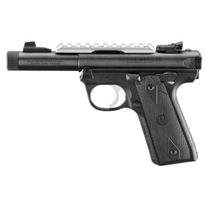 Ruger Mark Iv 22/45 Rimfire Pistol – .22 Lr, Includes 10-round Magazine & Threaded Barrel The ruger mark iv 22/45. 22 lr features a 4. 40" threaded bull barrel, one-button takedown, and a 1911-style polymer grip frame. Ready for suppressors, optics, and serious rimfire fun—this is your next favorite range pistol.