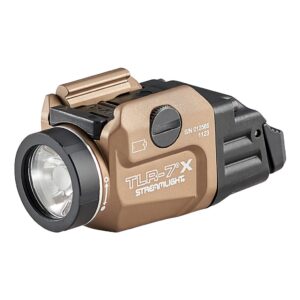 Compact and powerful, the streamlight tlr-7x usb delivers 500 lumens, dual-fuel capability, and a rugged anodized flat dark earth finish. Includes rechargeable sl-b9 battery, usb cable, and both high and low switch paddles.