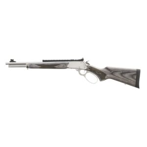 Marlin 1894 SBL .44 Mag lever‑action rifle in stainless steel with gray laminate stock, 16.25″ barrel, and tubular magazine.