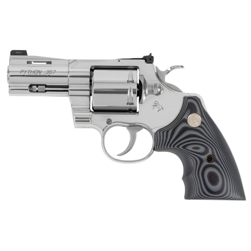 Discover the colt python combat elite. 357 mag revolver with a reinforced 3″ target‑crown barrel, adjustable rear sight, night‑front sight, and g10 grips.